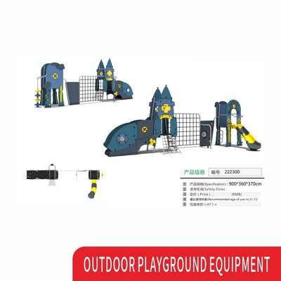 Custom Kids Playground Equipment Large Plastic Slide Children Outdoor