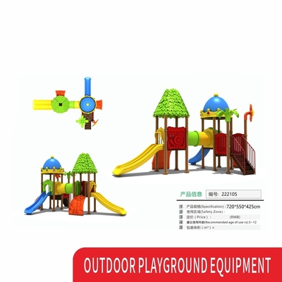 Custom Outdoor Playground Garden Playhouse Kids Swing Sets Slip N Tube Plastic Slide