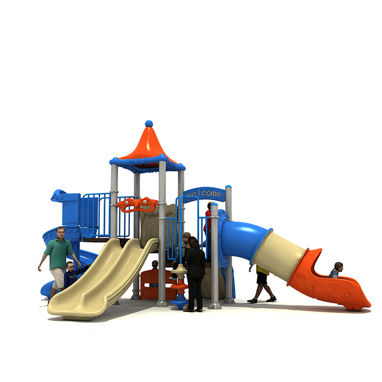 19062 Kids Custom Playground Slides Outdoor Roto Moulded Surfact Mounting