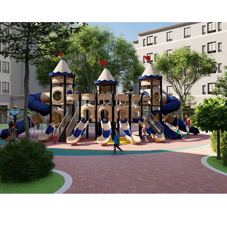 LLDPE Galvanized Steel Pipe Outdoor Playground Park For Children Play House
